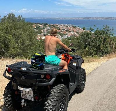 Lovro Majer loves riding ATVs.